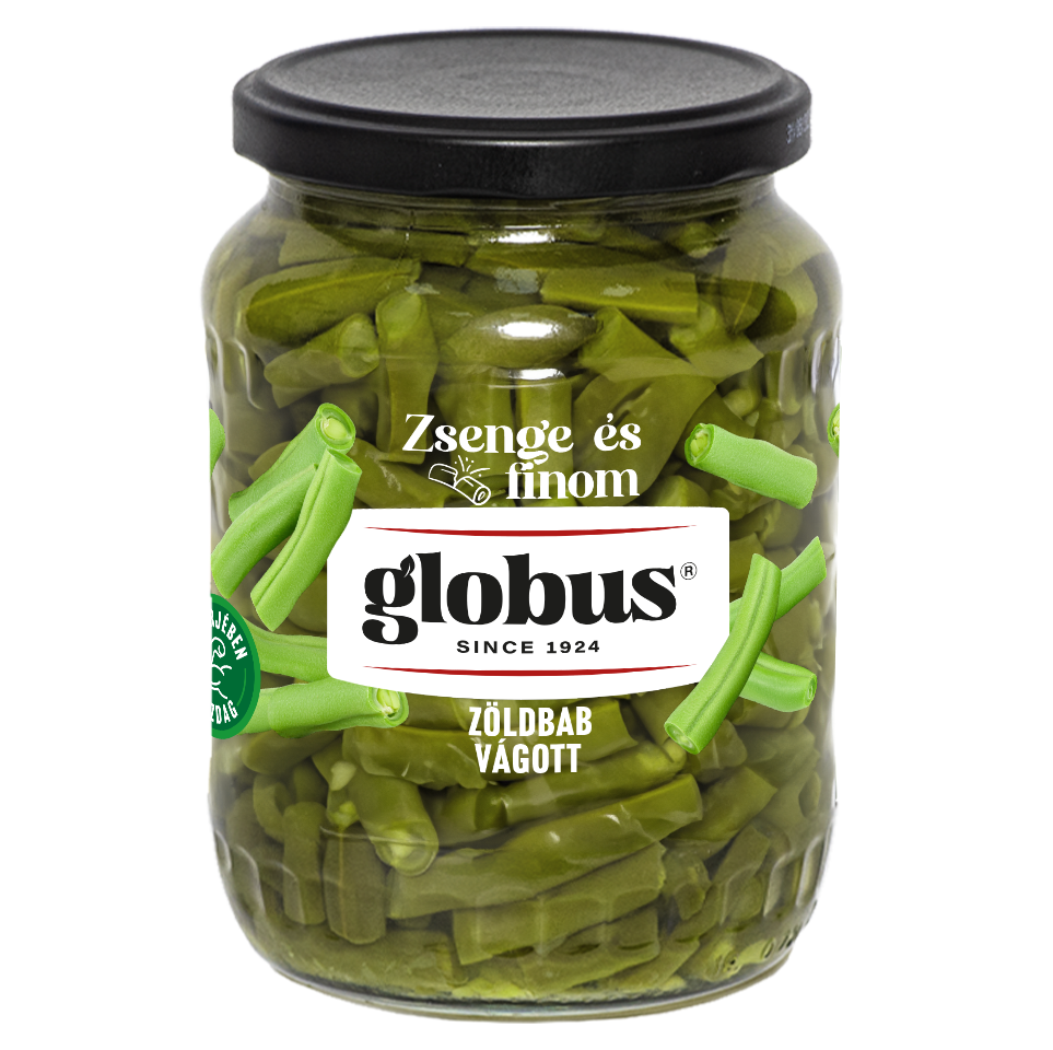 GLOBUS Zöldhüvelyű zöldbab 660g/360g